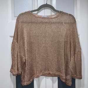 Zara baggy Crop size large